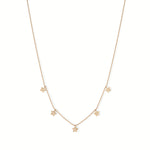 440 Basic Star ダイヤモンド ステーションネックレス 全体