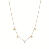 440 Basic Star ダイヤモンド ステーションネックレス 全体