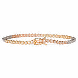 440 Basic 3color ダイヤモンド テニスブレスレット 1ct K18 全体