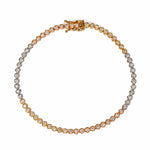440 Basic 3color ダイヤモンド テニスブレスレット 1ct K18 円形