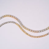 440 Basic 3color ダイヤモンド テニスブレスレット 1ct K18 比較