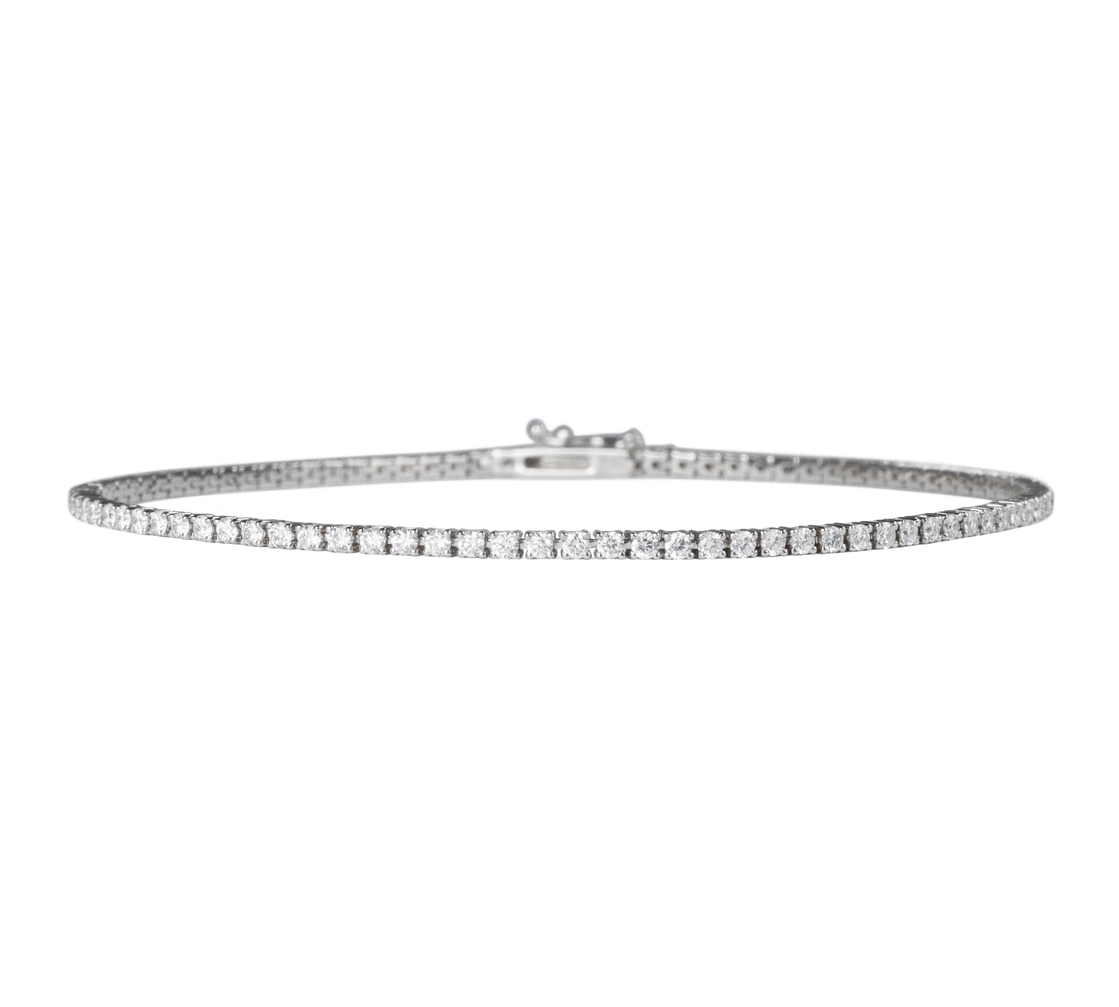 440 Basic Classic ダイヤモンド テニスブレスレット 1.4ct K18ホワイトゴールド