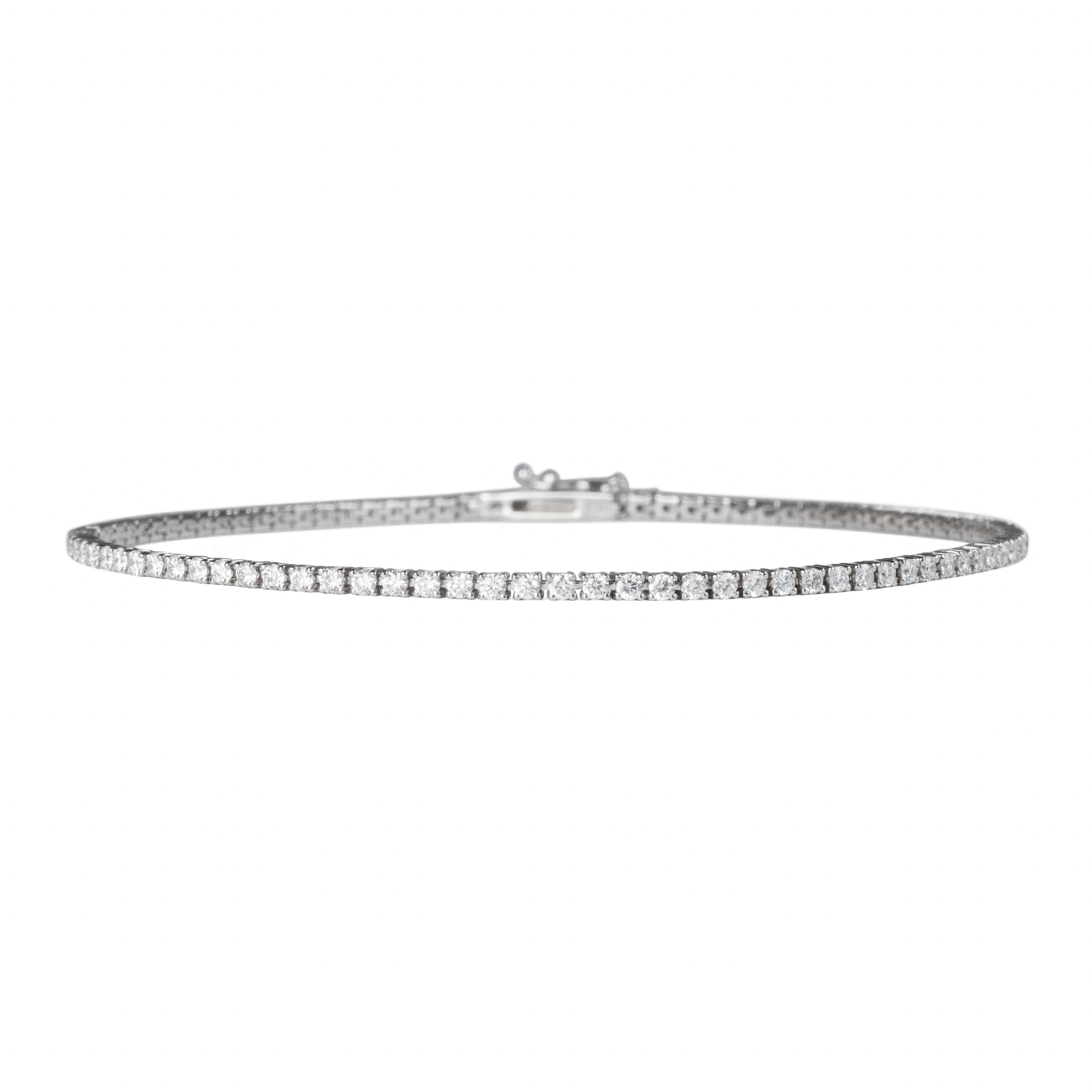 440 Basic Classic ダイヤモンド テニスブレスレット 1.4ct K18ホワイトゴールド