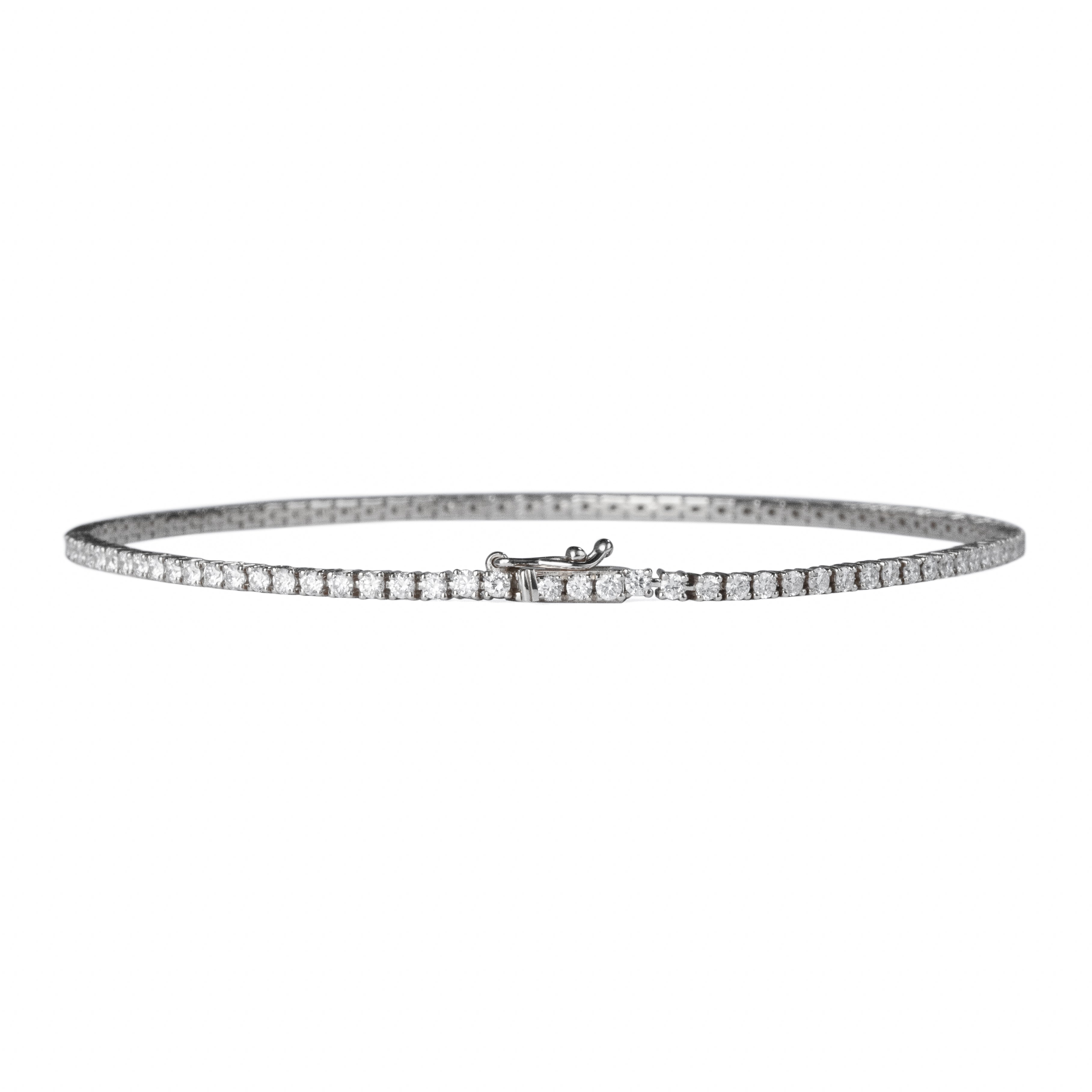 440 Basic Classic ダイヤモンド テニスブレスレット 1.4ct K18ホワイトゴールド