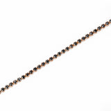 440 Basic Dots ブラックダイヤモンド テニスブレスレット K18ピンクゴールド チェーン