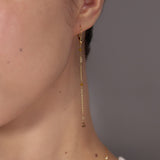 ParVert - ラフ × ブリオレットダイヤモンド  ピアス