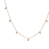 440 Basic - サファイア ステーションネックレス