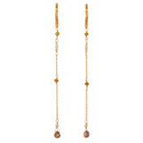 ParVert - ラフ × ブリオレットダイヤモンド  ピアス