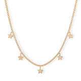 440showroom K18 ダイヤモンド 1ct スター テニスネックレス 18金 ゴールド