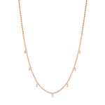 440showroom K18 ダイヤモンド 1.32ct ラウンド フローティング テニスネックレス 18金 ゴールド