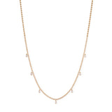 440showroom K18 ダイヤモンド 1.32ct ラウンド フローティング テニスネックレス 18金 ゴールド