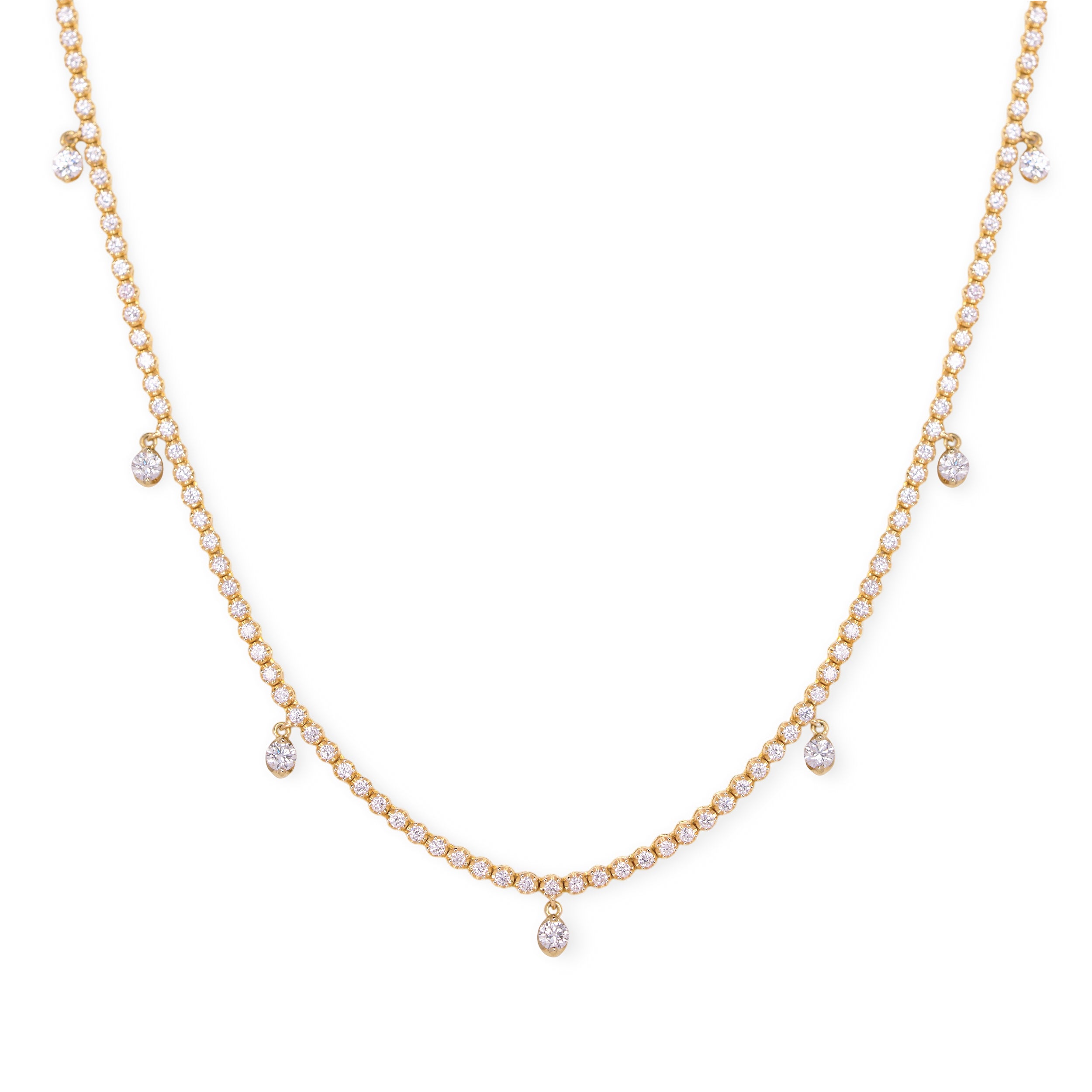 Station Necklace（ステーションネックレス）｜ダイヤ・色石