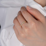 440 Basic - Happy リング（4月 ダイヤモンド）