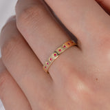 440 Basic - Happy リング（7月 ルビー）