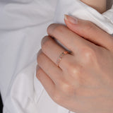 440 Basic - Happy リング（8月 ピンクスピネル）