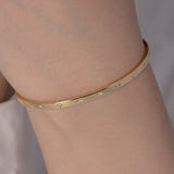 440 Basic - Happy バングル（4月 ダイヤモンド）