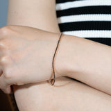 440 Basic - Classic  ブラックダイヤモンド テニスブレスレット（1ct）