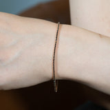 440 Basic - Classic  ブラックダイヤモンド テニスブレスレット（1ct）