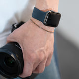 440 Basic - Dots ブラックダイヤモンド テニスブレスレット（1ct）