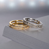 Twins - バゲットカットダイヤモンド リング