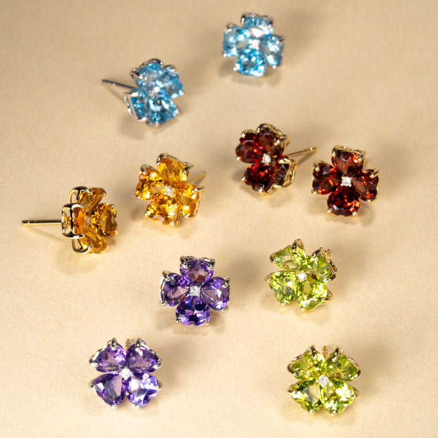 Bouquet アメシスト ピアス
