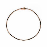 440 Basic - Dots ブラックダイヤモンド テニスブレスレット（1ct）