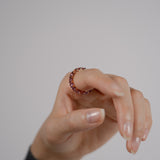 ファンシーサファイア フルエタニティ リング