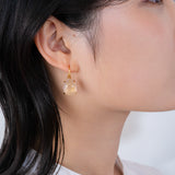 Mystic - ローズクォーツ ピアス（Large）