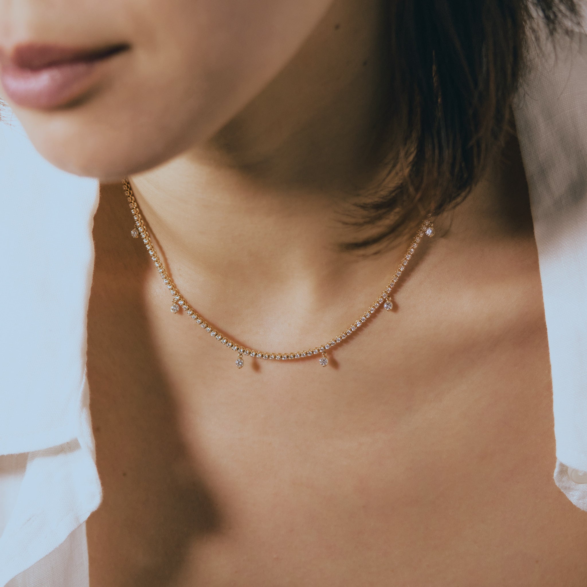Station Necklace（ステーションネックレス）｜ダイヤ・色石