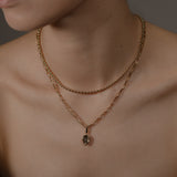 Act ダイヤモンド チャーム 0.907ct 着用 首元