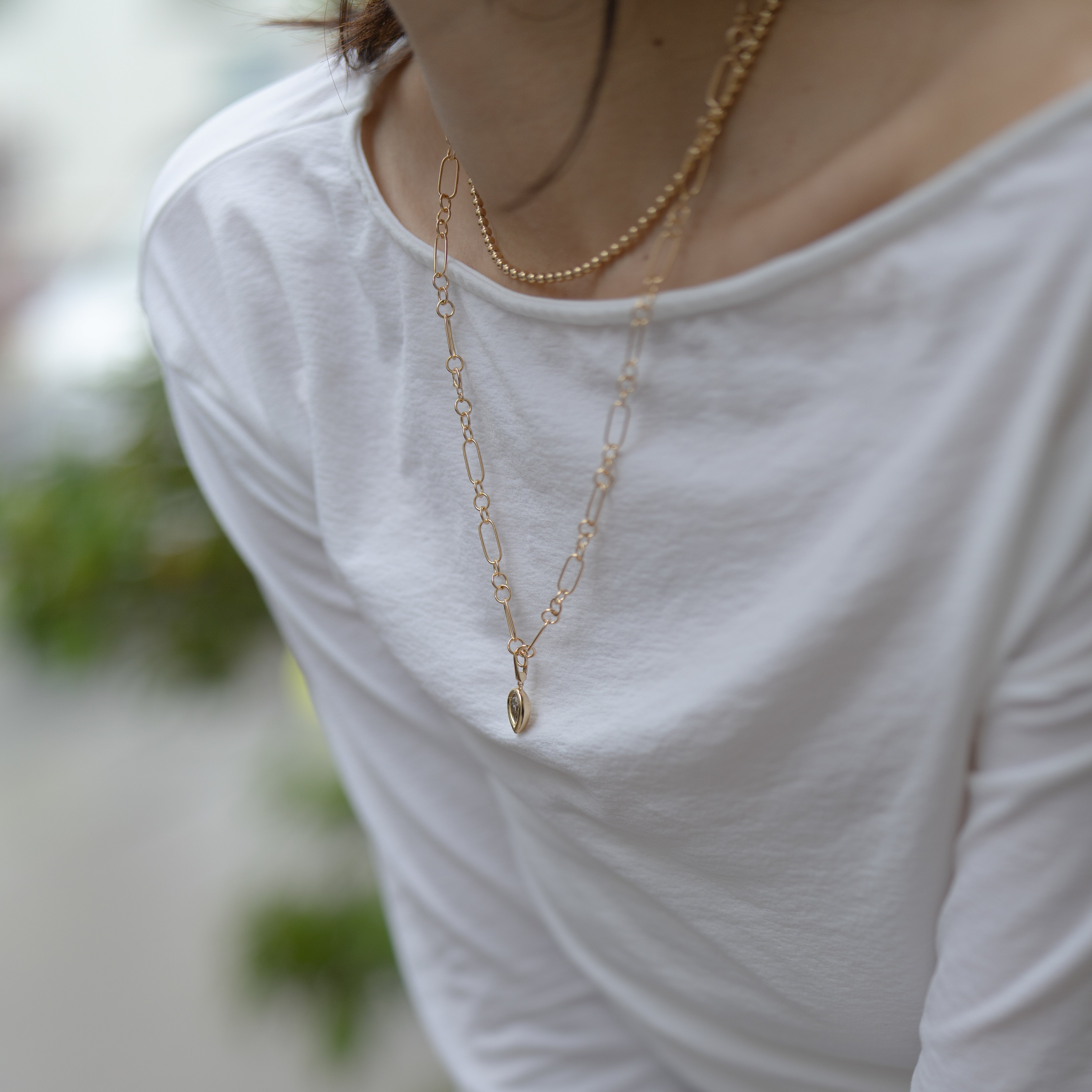 Act ダイヤモンド チャーム 0.907ct 着用 立ち