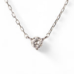 ダイヤモンド ネックレス 0.130ct K18ホワイトゴールド 1点限り