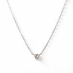 ダイヤモンド ネックレス 0.130ct K18ホワイトゴールド 全体