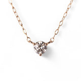 ダイヤモンド ネックレス 0.133ct K18ピンクゴールド 1点限り