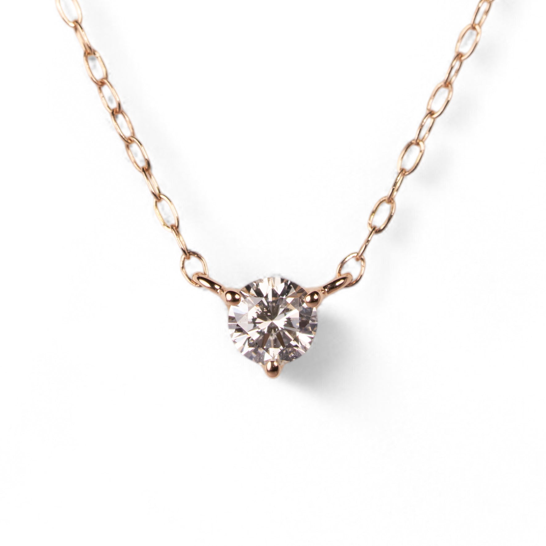 ダイヤモンド ネックレス 0.133ct K18ピンクゴールド 1点限り