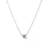 ダイヤモンド ネックレス 0.133ct K18ピンクゴールド 全体
