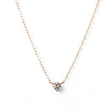 ダイヤモンド ネックレス 0.133ct K18ピンクゴールド 全体