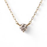 ダイヤモンド ネックレス 0.136ct K18イエローゴールド 1点限り