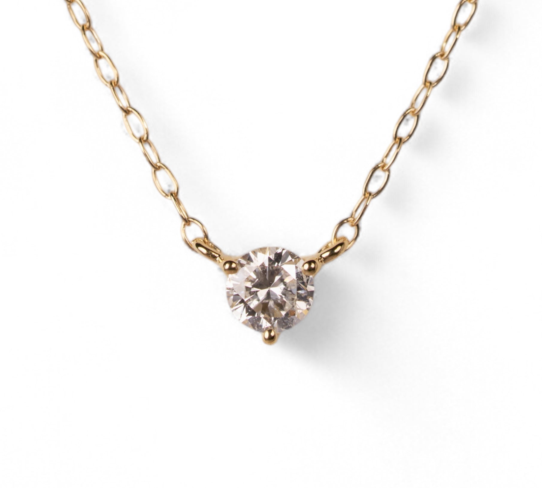 ダイヤモンド ネックレス 0.136ct K18イエローゴールド 1点限り