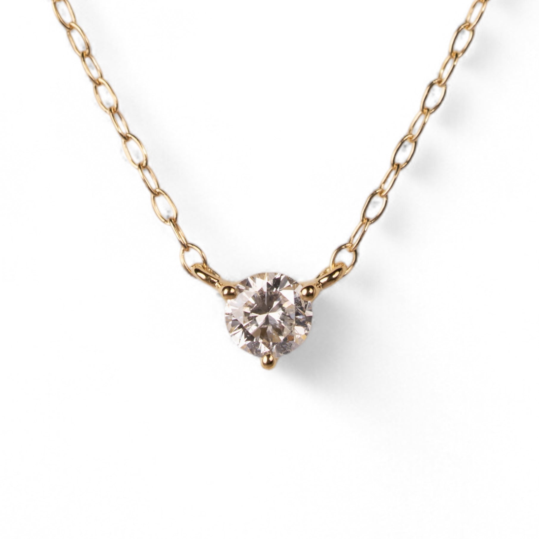 ダイヤモンド ネックレス 0.136ct K18イエローゴールド 1点限り