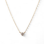 ダイヤモンド ネックレス 0.136ct K18イエローゴールド 全体