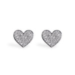 Evence Heart ダイヤモンド ピアス K18ホワイトゴールド