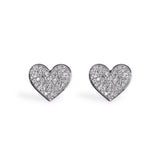 Evence Heart ダイヤモンド ピアス K18ホワイトゴールド