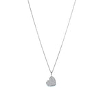 Evence Heart ダイヤモンド ネックレス K18ホワイトゴールド 全体
