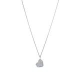 Evence Heart ダイヤモンド ネックレス K18ホワイトゴールド 全体