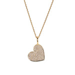 k18yg-01Evence Heart ダイヤモンド ネックレス K18イエローゴールド