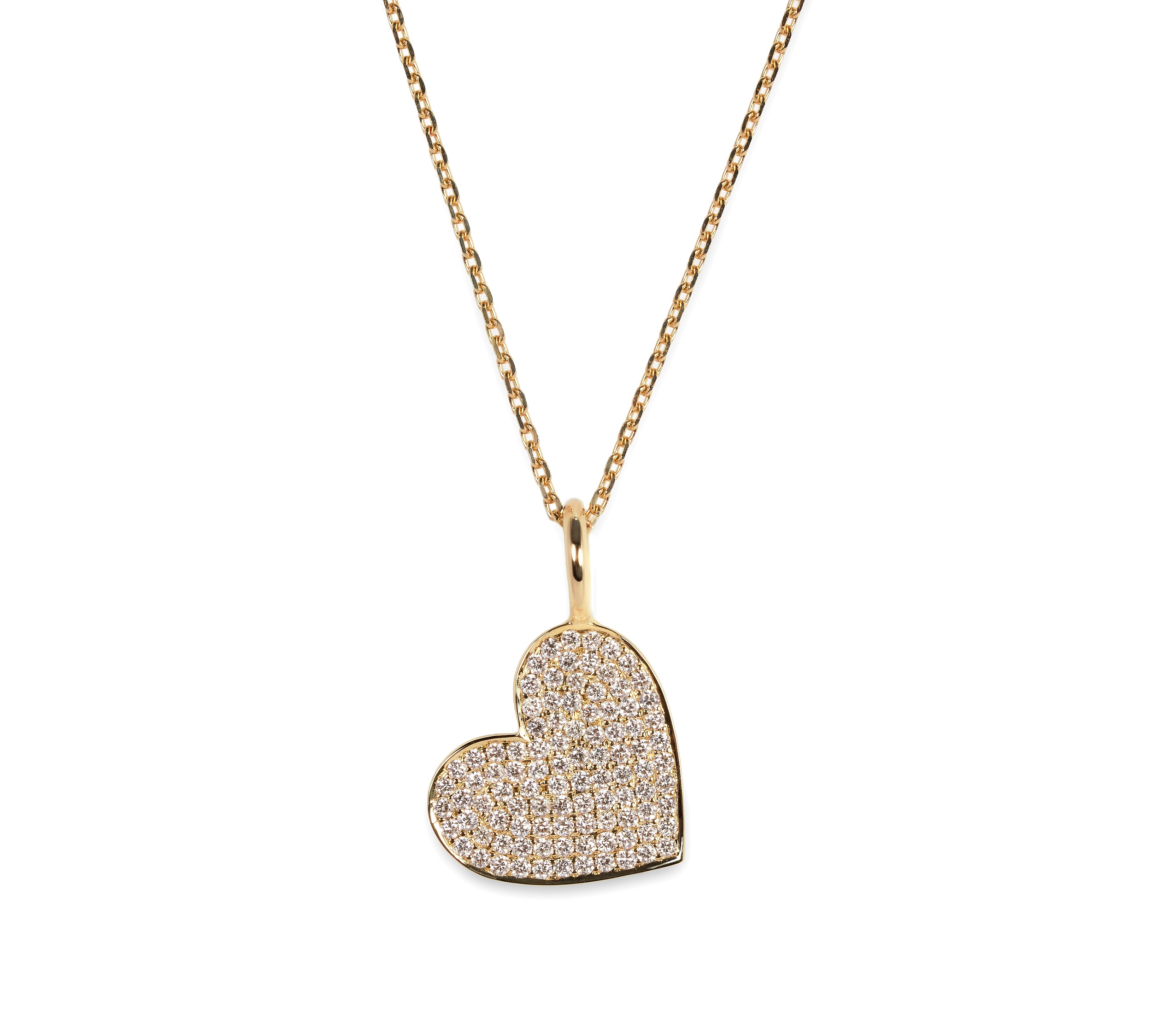 k18yg-01Evence Heart ダイヤモンド ネックレス K18イエローゴールド