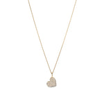 Evence Heart ダイヤモンド ネックレス K18イエローゴールド 全体