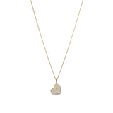 Evence Heart ダイヤモンド ネックレス K18イエローゴールド 全体