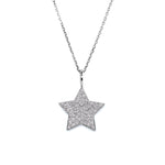 Evence Star ダイヤモンド ネックレス K18ホワイトゴールド